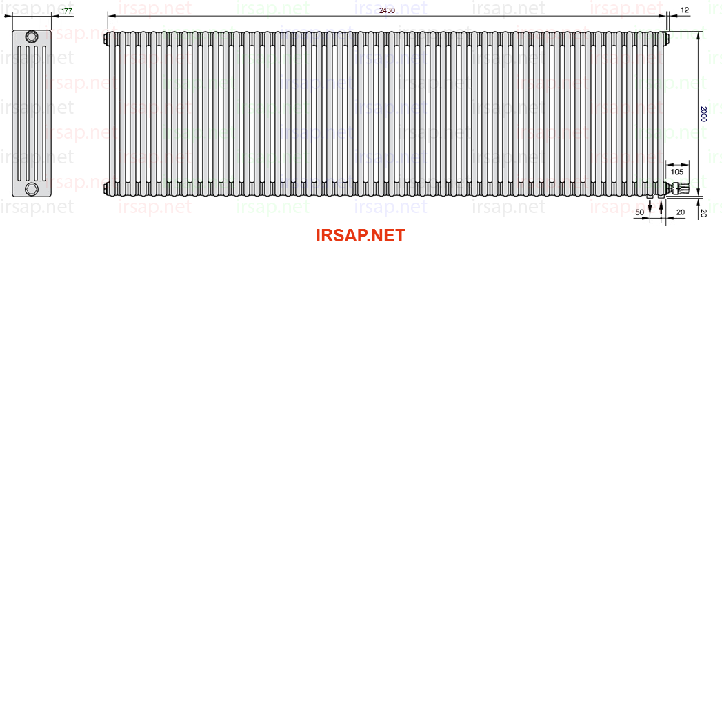 Радиатор IRSAP Tesi 52000/54 T26 CL 01
